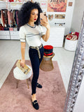 Jeans nero a sigaretta