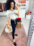 Jeans nero a sigaretta