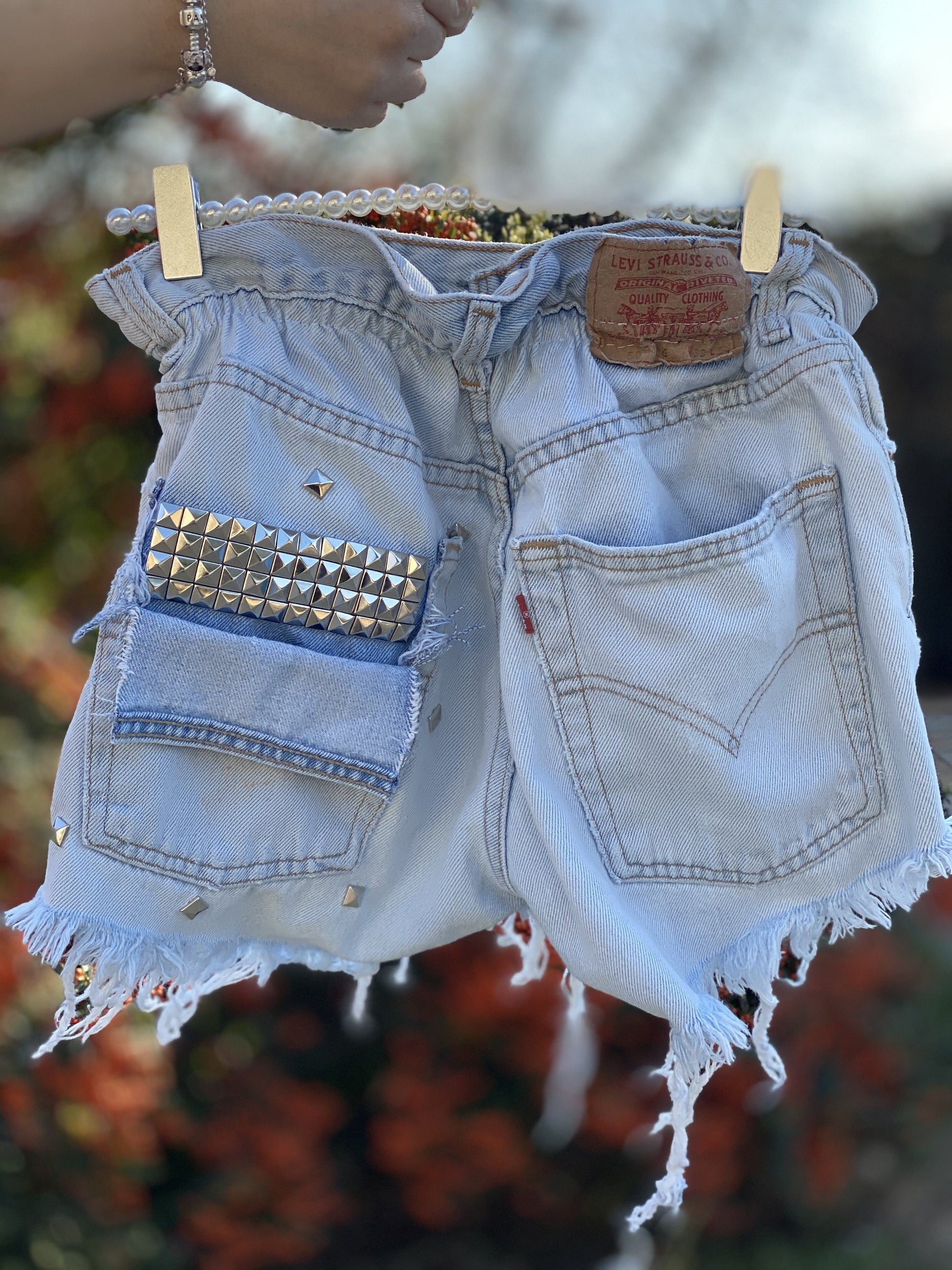 Jeans Vintage con borchie