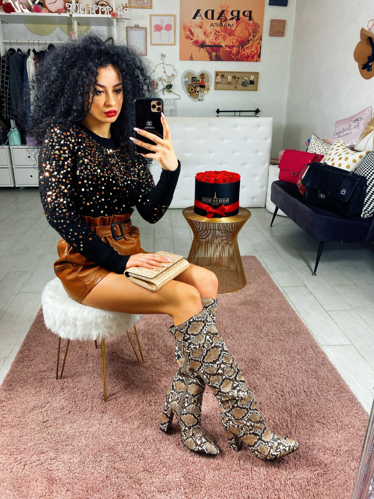 Maglione con paillettes