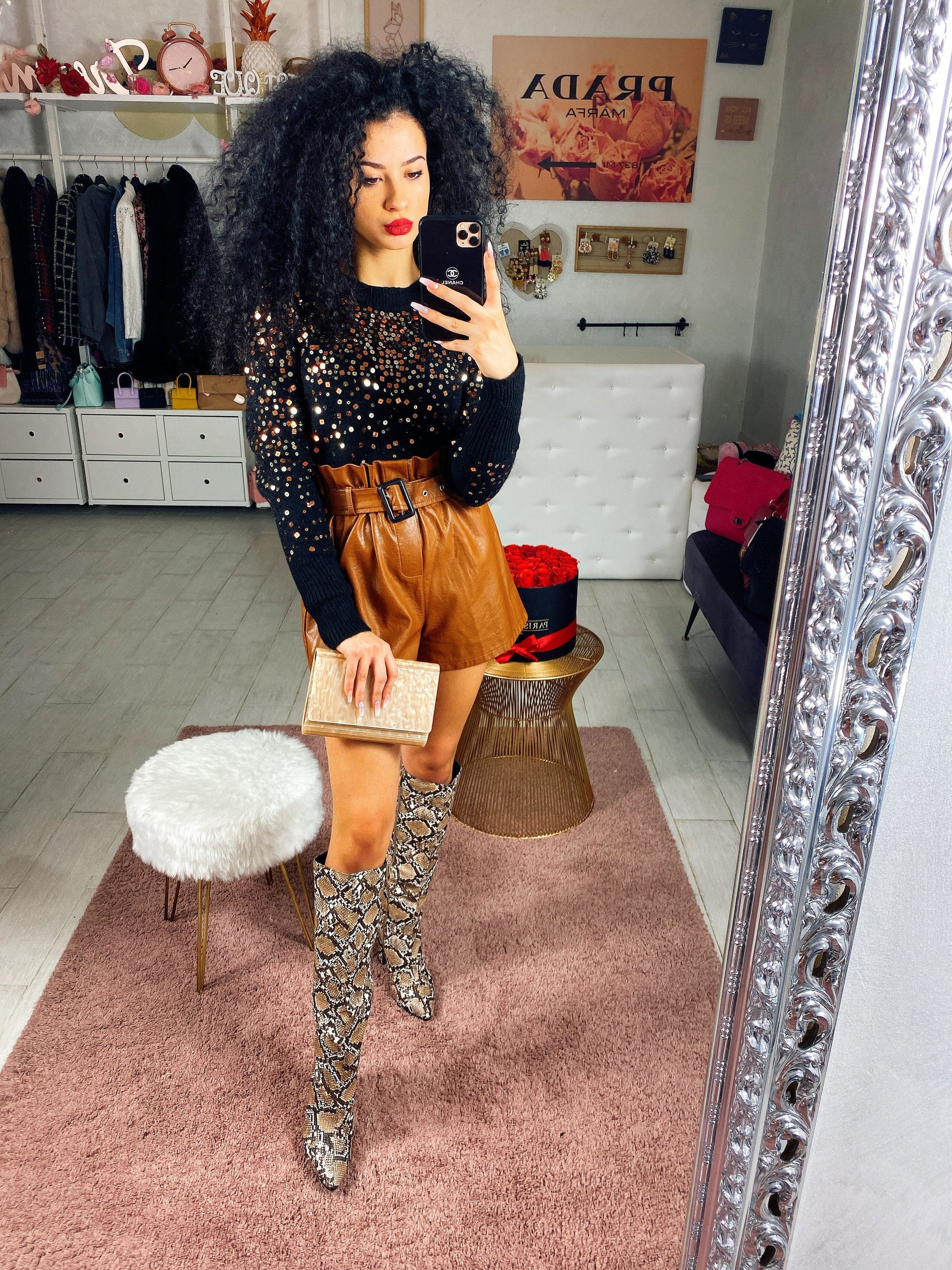 Maglione con paillettes