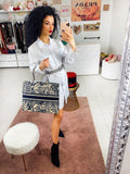 Maxi camicione con strass