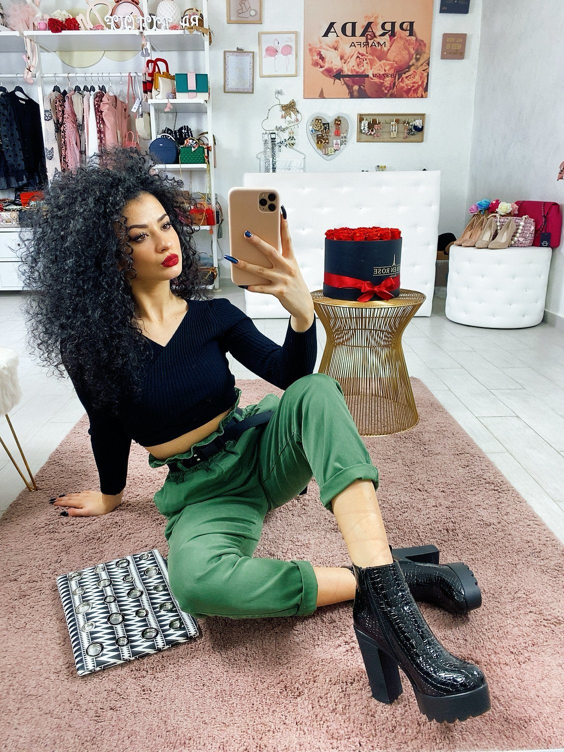 Pantalone street verde militare