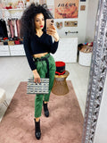 Pantalone street verde militare