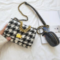 Pochette pied de poule con Borsellino