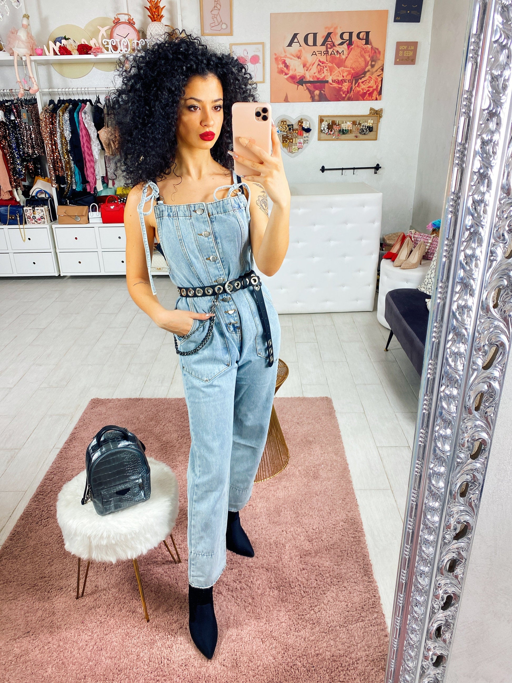 Salopette di jeans