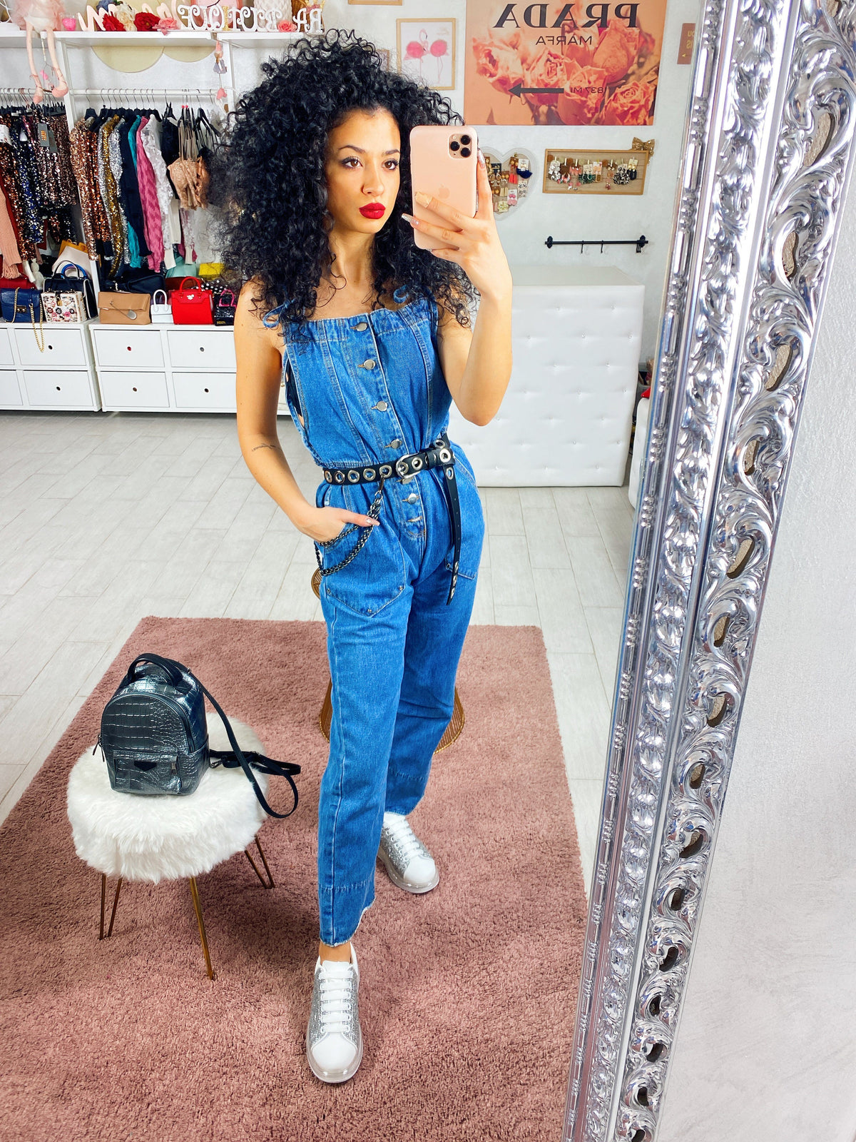 Salopette di jeans