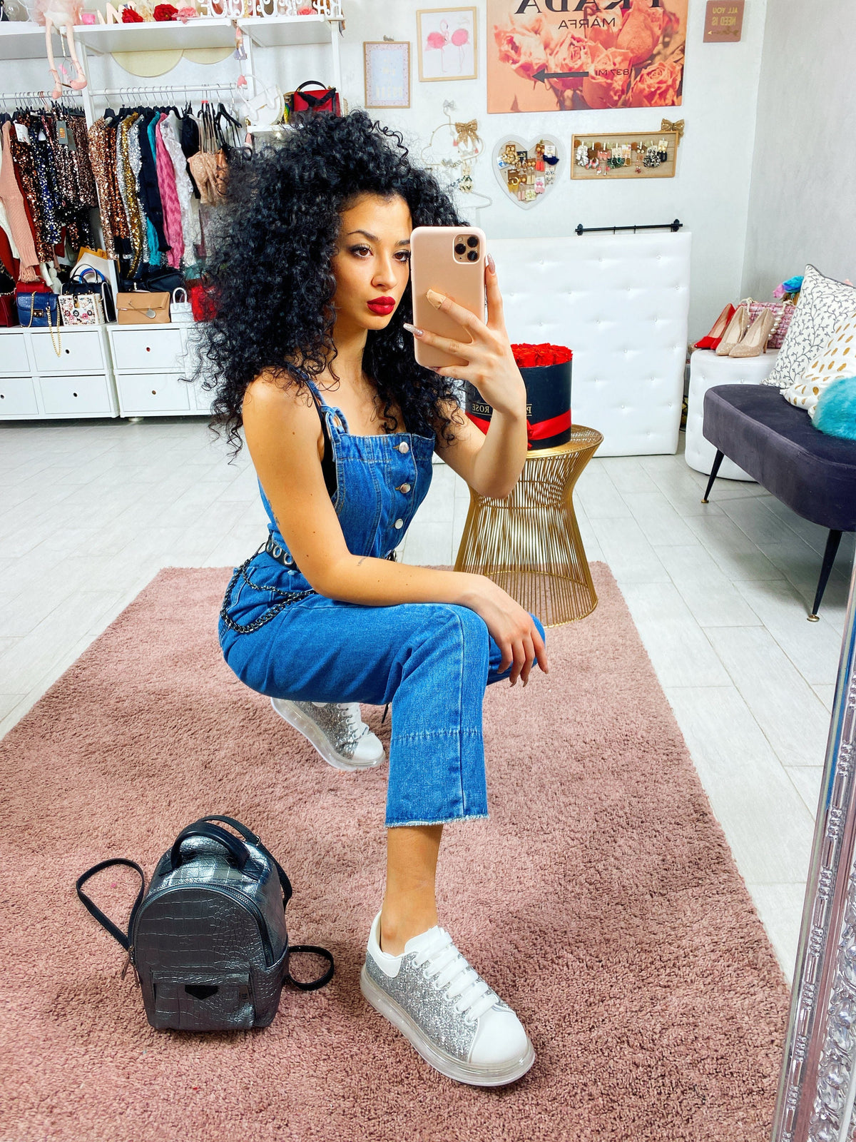 Salopette di jeans