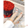 Sandalo a rete con strass