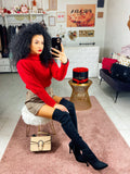 Short pied de poule con cintura