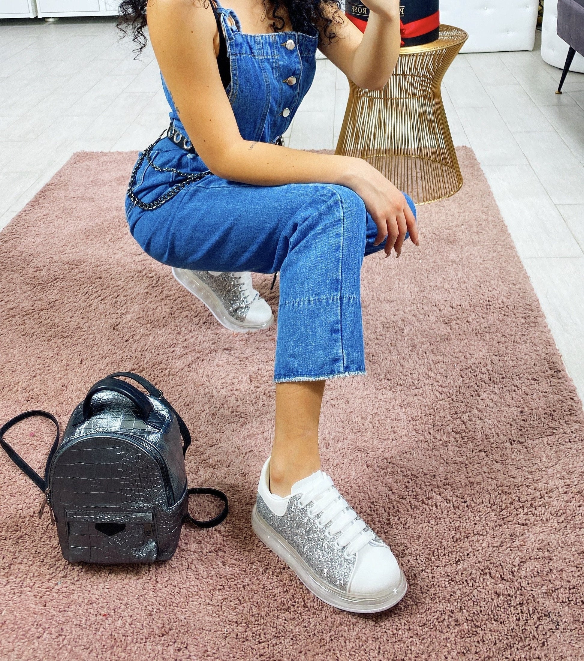 Sneakers con brillantini