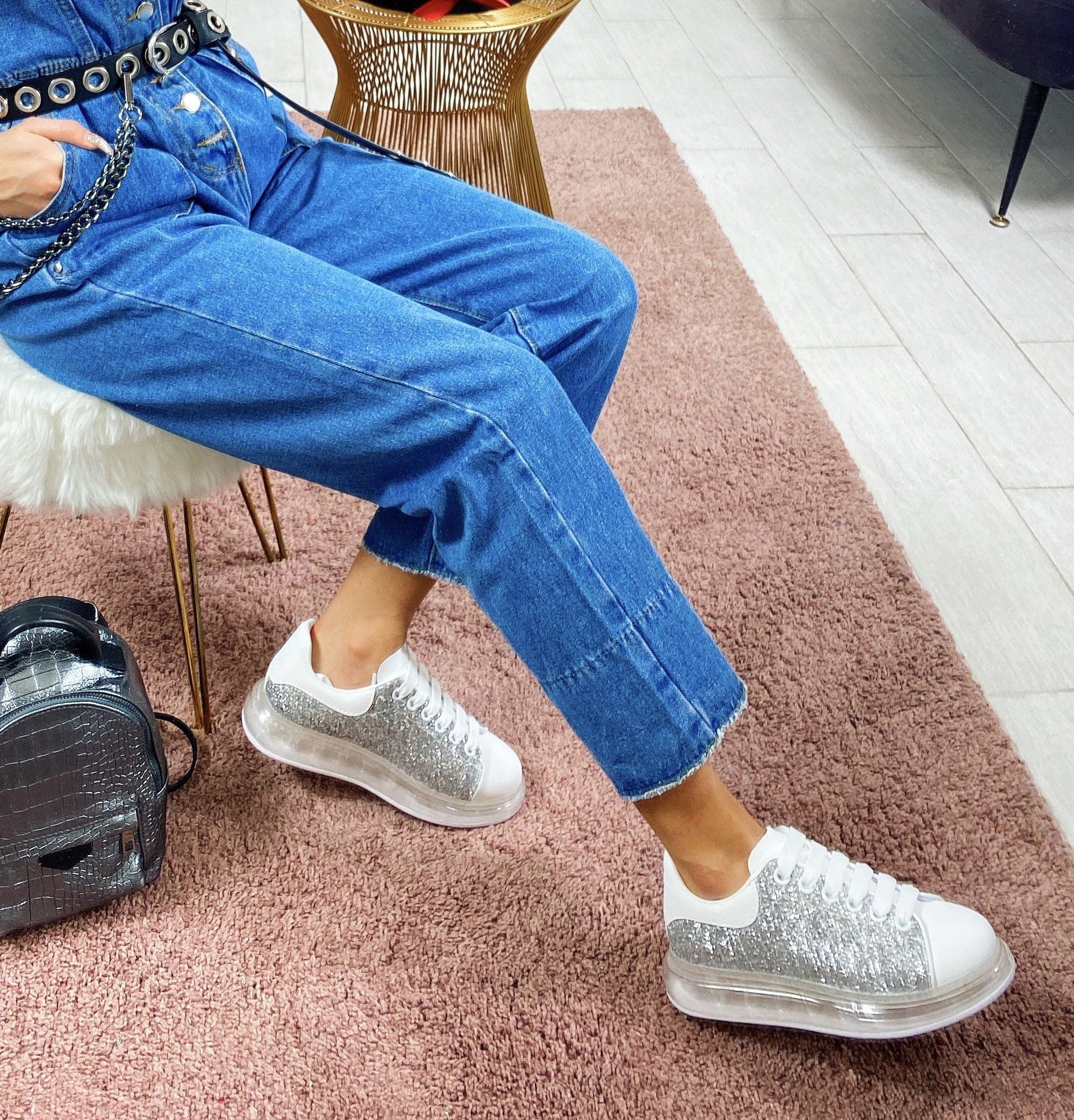 Sneakers con brillantini