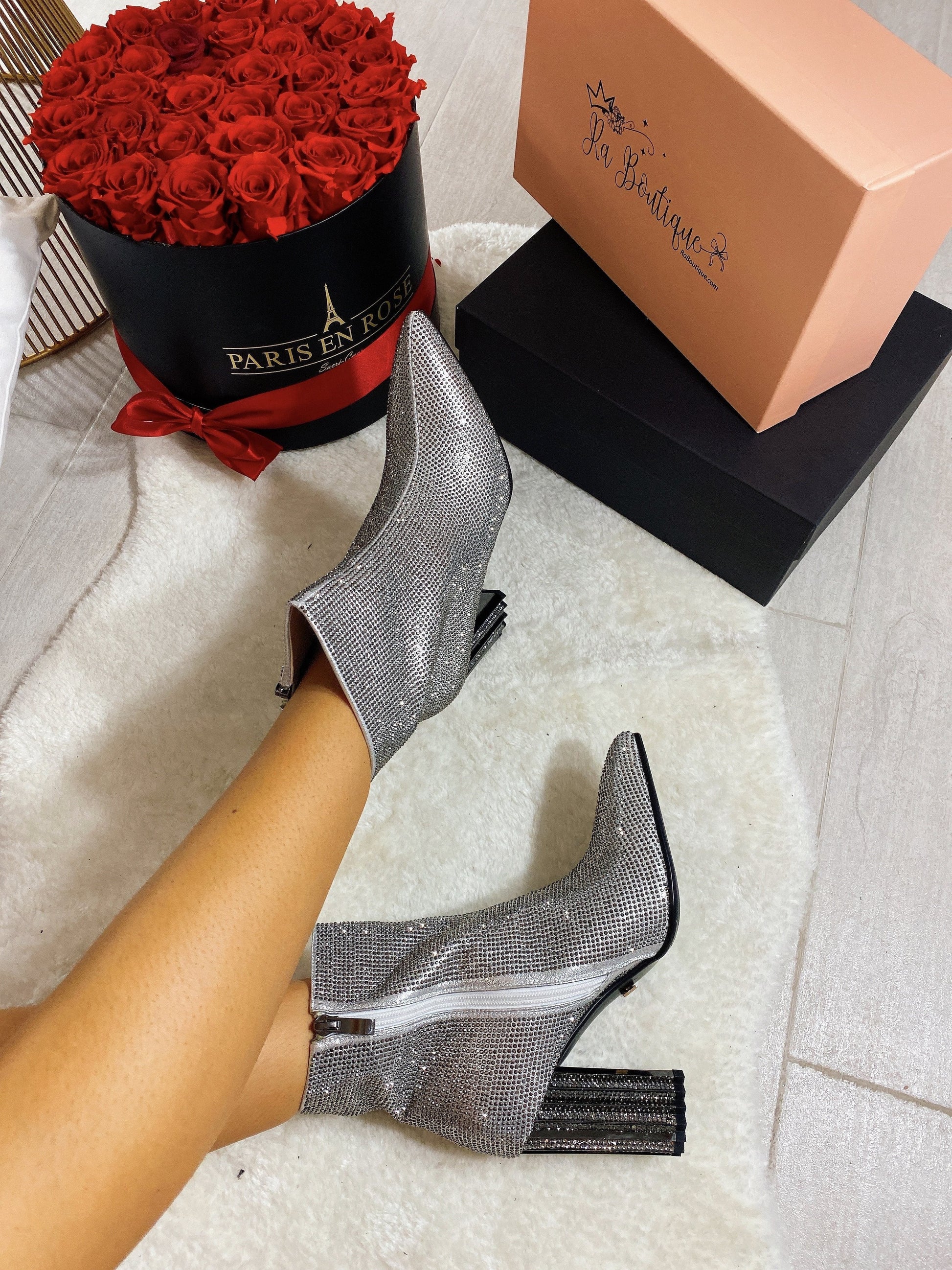 Stivaletto Diamond Silver