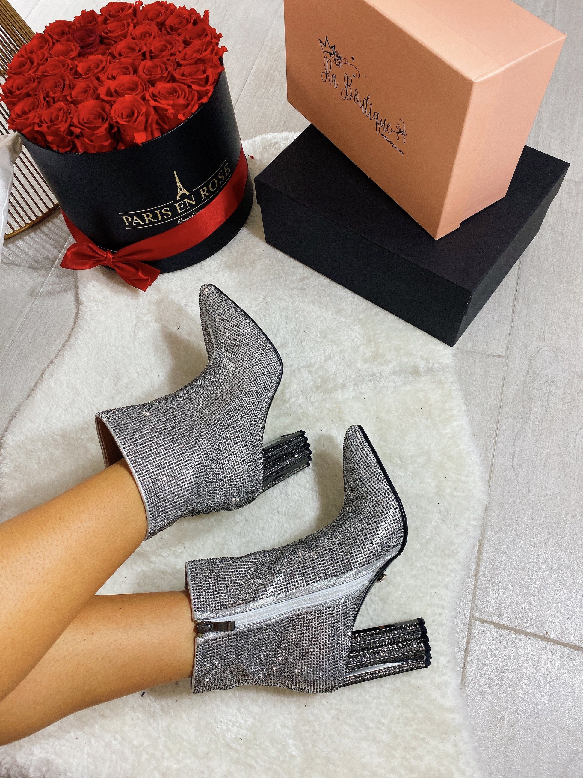 Stivaletto Diamond Silver