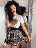 T-shirt con cuore glitter