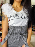 T-shirt Made With Love con rouge