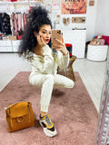 Tuta due pezzi con glitter