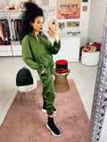 Tuta due pezzi con zip
