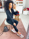 Tuta due pezzi con zip